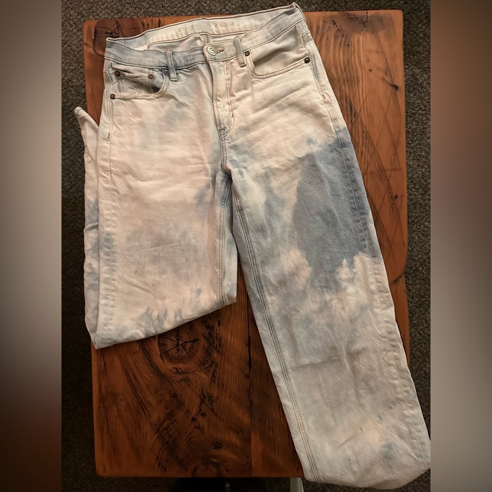 Acid Wash Boyfriend Jeans